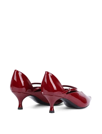 Женские туфли Mia May лаковые красные - фото 4 - Miraton