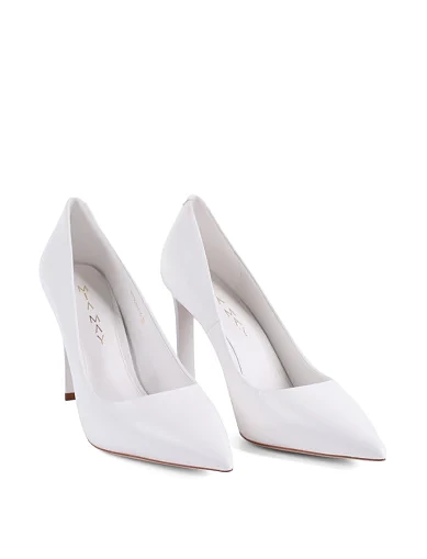 Женские туфли Mia May кожаные белые - фото 3 - Miraton