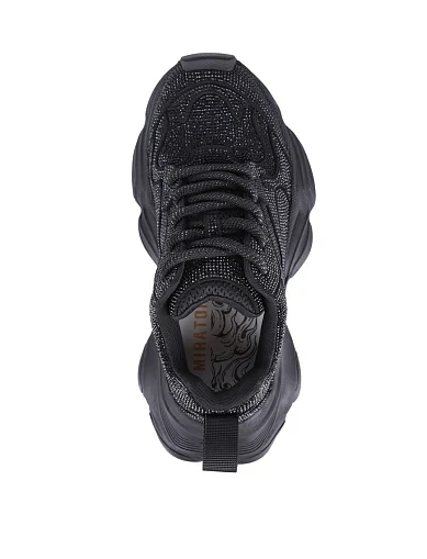 Жіночі кросівки MIRATON велюрові чорні(XH2311-22M) - фото 2 - Miraton