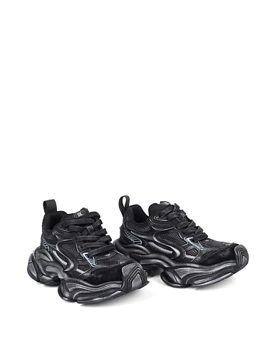 Жіночі кросівки MIRATON велюрові чорні(XH620-10M) - фото 3 - Miraton