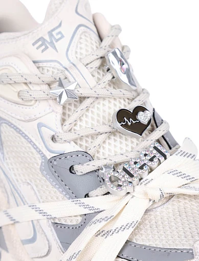 Женские кроссовки MIRATON из искусственной кожи белые - фото 5 - Miraton