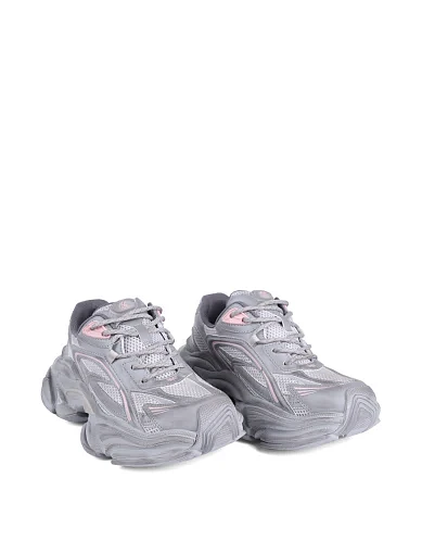 Женские кроссовки MIRATON из искусственной кожи серые - фото 3 - Miraton