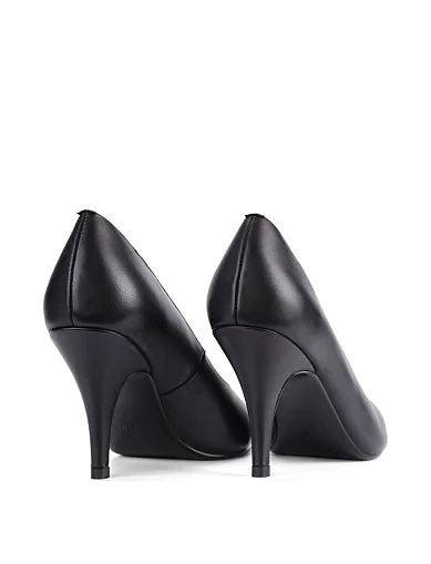 Женские туфли лодочки MIRATON кожаные черные - фото 4 - Miraton