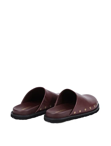 Жіночі мюлі MIRATON шкіряні коричневі(CL2429-10) - фото 4 - Miraton