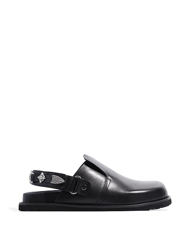 Женские слиперы MIRATON кожаные черные - фото 2 - Miraton