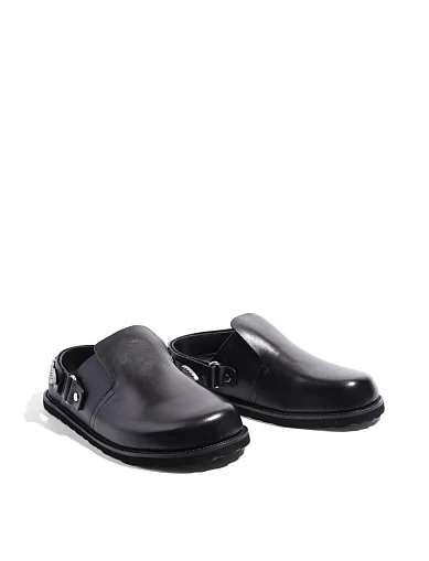 Женские слиперы MIRATON кожаные черные - фото 4 - Miraton