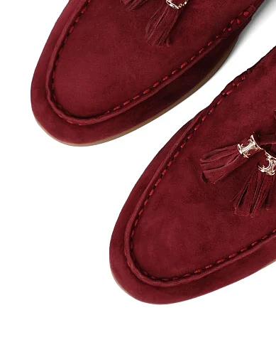 Жіночі сліпери Attizzare велюрові бордові(Y935-60) - фото 5 - Miraton