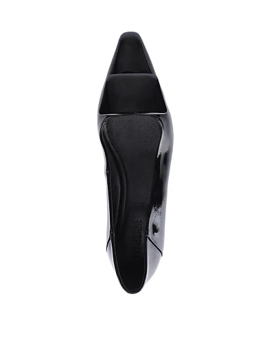 Жіночі балетки Attizzare лакові чорні(203-24113-01) - фото 2 - Miraton