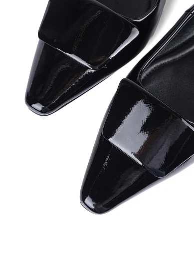 Жіночі балетки Attizzare лакові чорні(203-24113-01) - фото 5 - Miraton