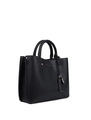 Женская сумка тоут из экокожи черная - фото 2 - Miraton