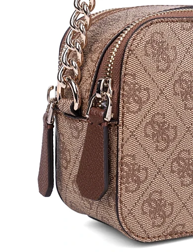 Жіноча сумка camera bag Guess з екошкіри бежева(HWBG96 72140ОЗ25-26) - фото 6 - Miraton