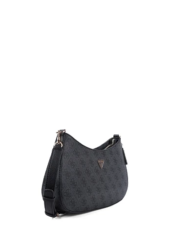 Женская сумка через плечо Guess из экокожи серая - фото 2 - Miraton