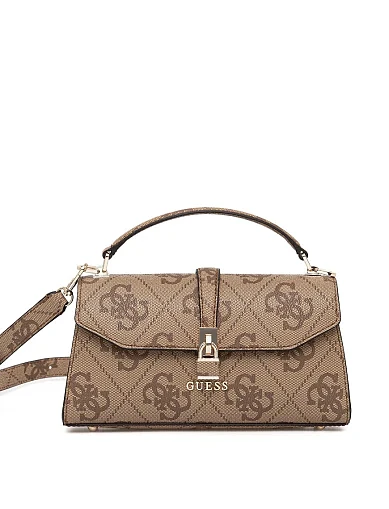 Женская сумка кросс-боди из экокожи бежевая - фото 1 - Miraton