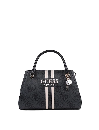 Женская сумка тоут Guess из экокожи серая - фото 1 - Miraton