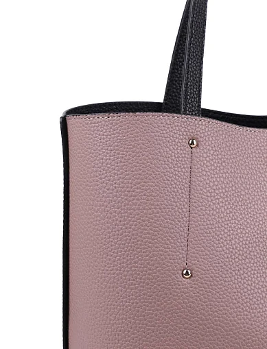 Женская сумка 2 в 1 Guess из экокожи черная - фото 6 - Miraton