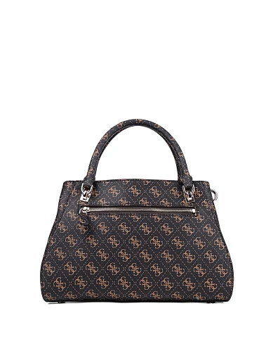 Женская сумка леди лайк Guess из экокожи коричневая - фото 4 - Miraton