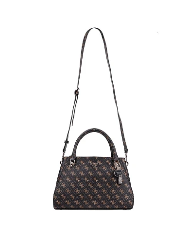 Женская сумка леди лайк Guess из экокожи коричневая - фото 6 - Miraton