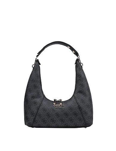 Жіноча сумка хобо Guess з екошкіри сіра(HWSG73 34170) - фото 1 - Miraton