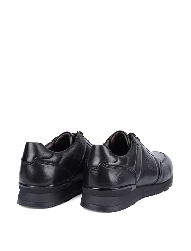 Мужские кроссовки MIRATON кожаные черные - фото 4 - Miraton