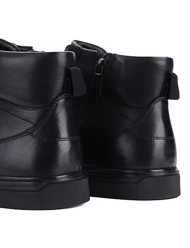 Мужские ботинки MIRATON кожаные черные - фото 5 - Miraton