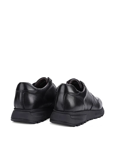 Мужские кроссовки MIRATON кожаные черные - фото 4 - Miraton