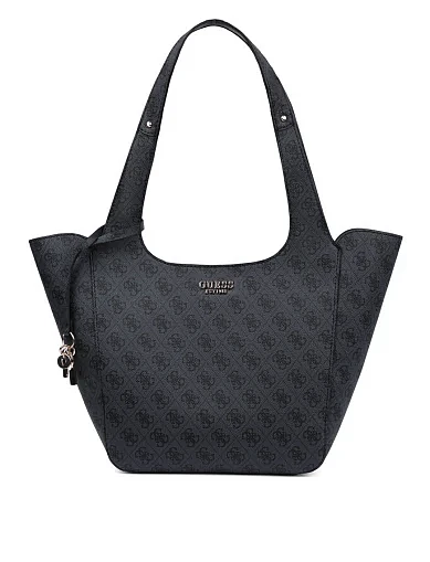 Женская сумка 2 в 1 из экокожи серая - фото 1 - Miraton