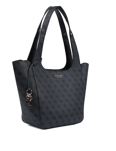 Женская сумка 2 в 1 из экокожи серая - фото 2 - Miraton