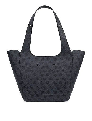 Женская сумка 2 в 1 из экокожи серая - фото 3 - Miraton