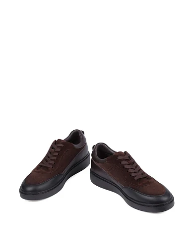 Чоловічі кеди MIRATON замшеві коричневі (06625A-25-X61/G14/S42) - фото 2 - Miraton