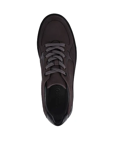 Мужские кеды MIRATON из нубука серые - фото 2 - Miraton