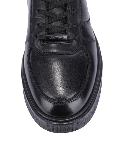 Чоловічі черевики шкіряні чорні (06628X-014-A08/U31M) - фото 5 - Miraton