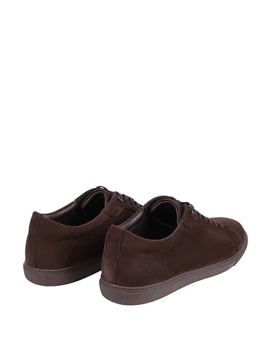 Чоловічі кеди MIRATON з нубуку коричневі (0881A-612-M232) - фото 4 - Miraton