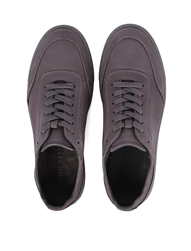 Чоловічі кеди MIRATON з нубуку сірі (0881АВ-610-М259) - фото 5 - Miraton