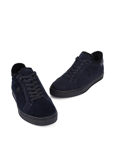 Чоловічі кеди замшеві сині (813A-61-X35/A9M) - фото 2 - Miraton