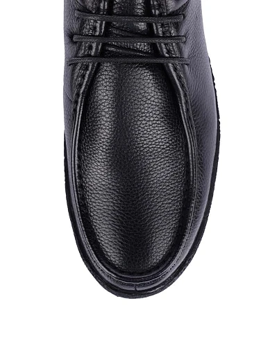 Мужские туфли кожаные черные - фото 5 - Miraton