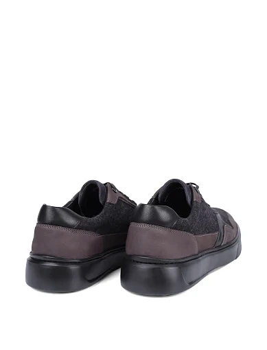 Мужские кеды MIRATON замшевые серые - фото 4 - Miraton