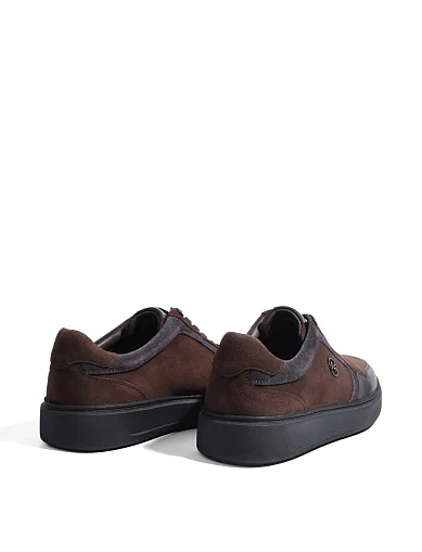 Чоловічі кеди MIRATON замшеві коричневі (MU115A1-04-X61/S42/NR2/NP95) - фото 3 - Miraton