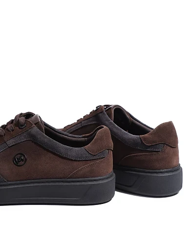 Чоловічі кеди MIRATON замшеві коричневі (MU115A1-04-X61/S42/NR2/NP95) - фото 4 - Miraton