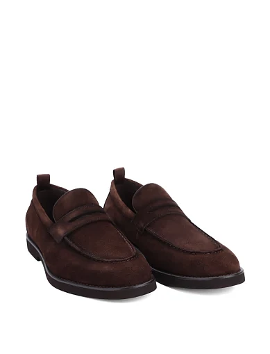 Чоловічі туфлі лофери Miguel Miratez замшеві коричневі (MU172A-65-Х61) - фото 3 - Miraton