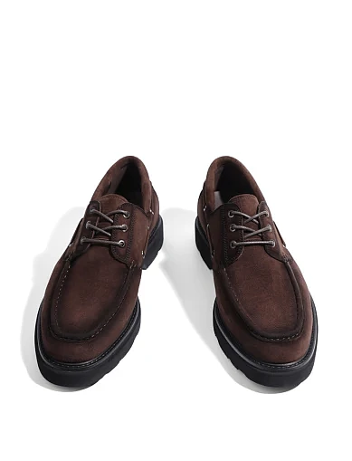 Мужские туфли Miguel Miratez замшевые коричневые - фото 2 - Miraton