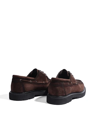 Мужские туфли Miguel Miratez замшевые коричневые - фото 4 - Miraton