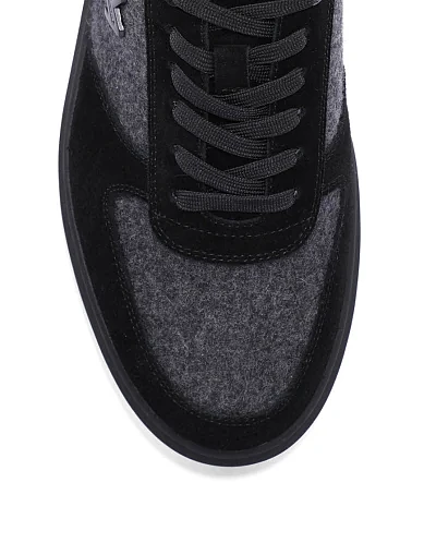Чоловічі кеди MIRATON замшеві чорні (MU330A-09-U58/X12M) - фото 5 - Miraton