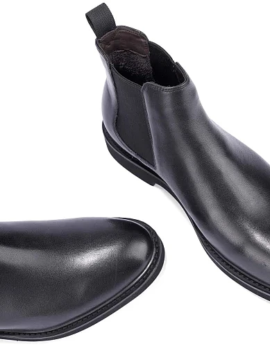 Мужские ботинки челси Miguel Miratez кожаные черные - фото 5 - Miraton