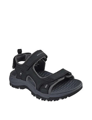 Мужские сандалии Skechers PREWITT из искусственной кожи черные - фото 3 - Miraton