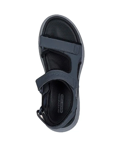 Чоловічі сандалі Skechers зі штучної шкіри сірі - фото 4 - Miraton