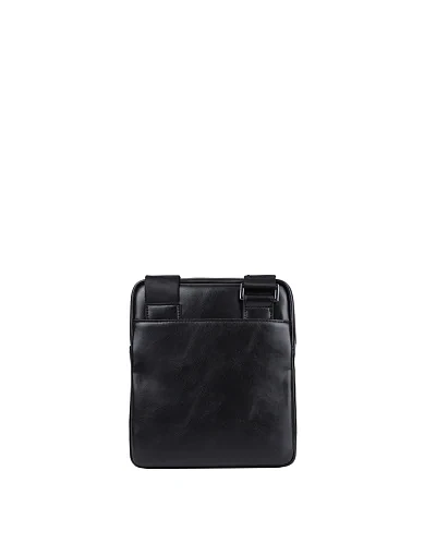 Мужская сумка мессенджер Guess из экокожи черная - фото 3 - Miraton