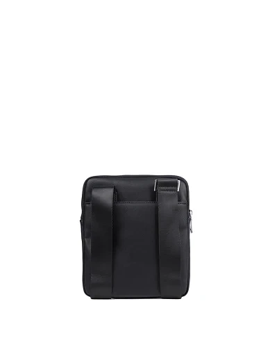 Мужская сумка мессенджер Guess из экокожи черная - фото 3 - Miraton