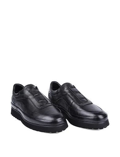 Мужские туфли Miguel Miratez кожаные черные - фото 3 - Miraton