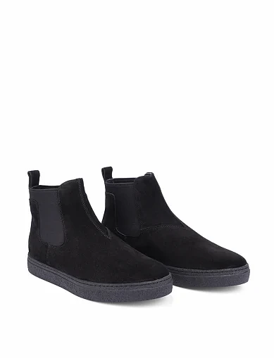 Чоловічі черевики челсі Miguel Miratez замшеві чорні (2355DH-901-187R) - фото 3 - Miraton