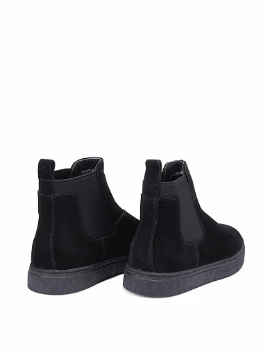 Чоловічі черевики челсі Miguel Miratez замшеві чорні (2355DH-901-187R) - фото 4 - Miraton